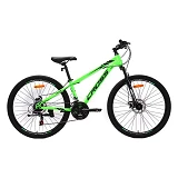 Велосипед CrossBIKE Storm V2 стальная рама 13" колесо 26" green-black