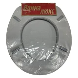 Сиденье для унитаза мягкое Vanna Lux светло-серое