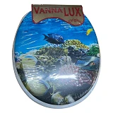 Сиденье для унитаза мягкое Vanna Lux белое