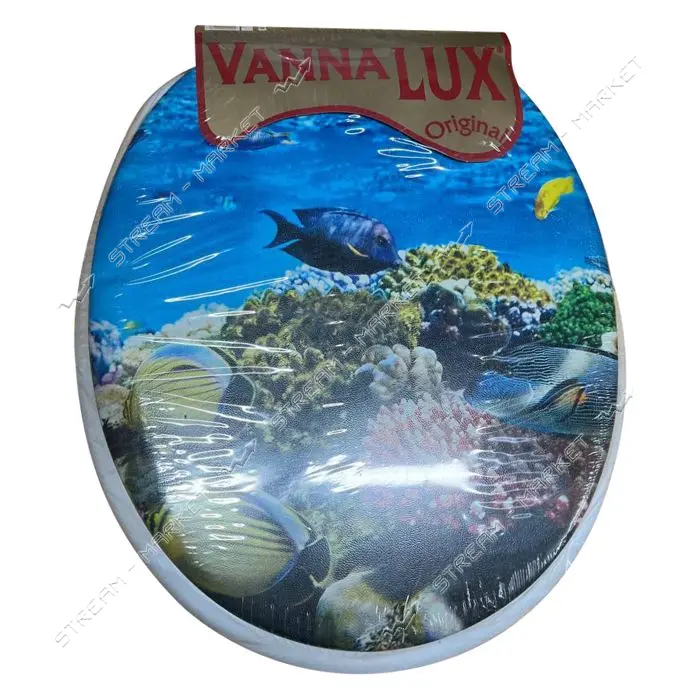 Сиденье для унитаза мягкое Vanna Lux белое