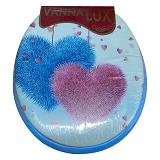 Сиденье для унитаза мягкое Vanna Lux голубое                                                        