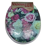 Сиденье для унитаза мягкое Vanna Lux светло-коричневое                                              