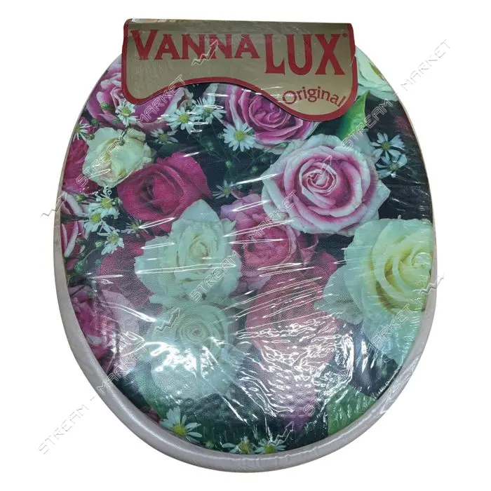 Сиденье для унитаза мягкое Vanna Lux светло-коричневое                                              