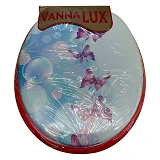 Сиденье для унитаза мягкое Vanna Lux красное                                                        