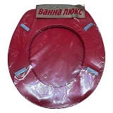 Сиденье для унитаза мягкое Vanna Lux красное                                                        