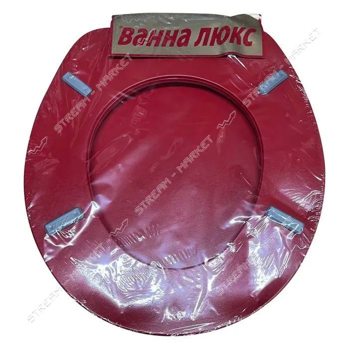 Сиденье для унитаза мягкое Vanna Lux красное                                                        