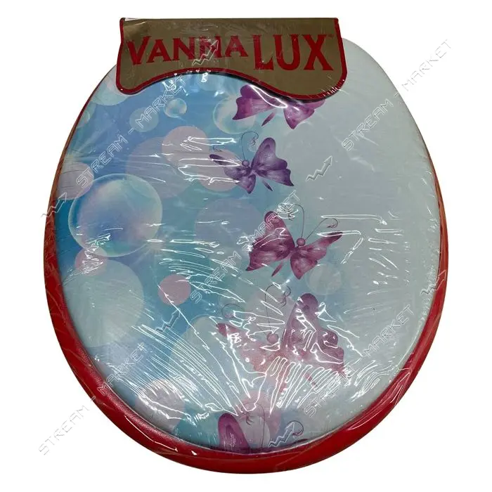 Сиденье для унитаза мягкое Vanna Lux красное                                                        