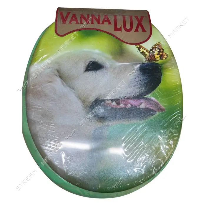 Сиденье для унитаза мягкое Vanna Lux салатовое