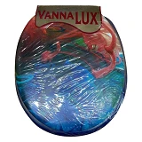 Сиденье для унитаза мягкое Vanna Lux синее                                                          