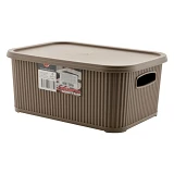 Корзина с крышкой 374 6л капучино Турция