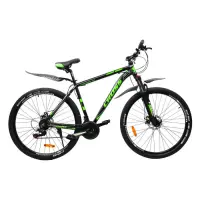 Велосипед Cross Hunter алюминиевая рама 22" колесо 29" black-green                                  