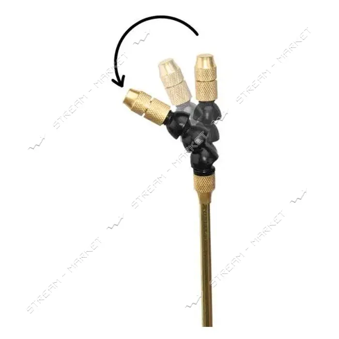 Телескопический латунный наконечник Bradas ASA02-6089 с ручкой 60-89см регулируемым углом насадки