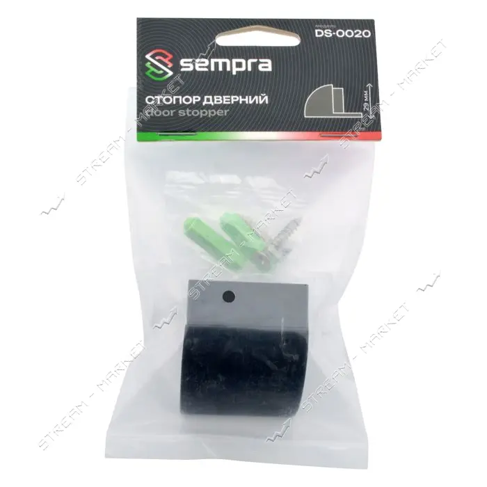 Упор дверной Sempra DS-0020-BLM черный матовый                                                      