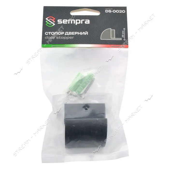 Упор дверной Sempra DS-0020-GRF графит                                                              