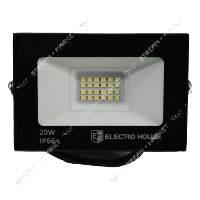 LED прожектор Electro House EH-FDL-20W IP66 холодный белый SMD2835 6500К                            