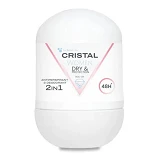 Антиперспирант Cristal шариковый 2в1 с солями алюминия 50мл