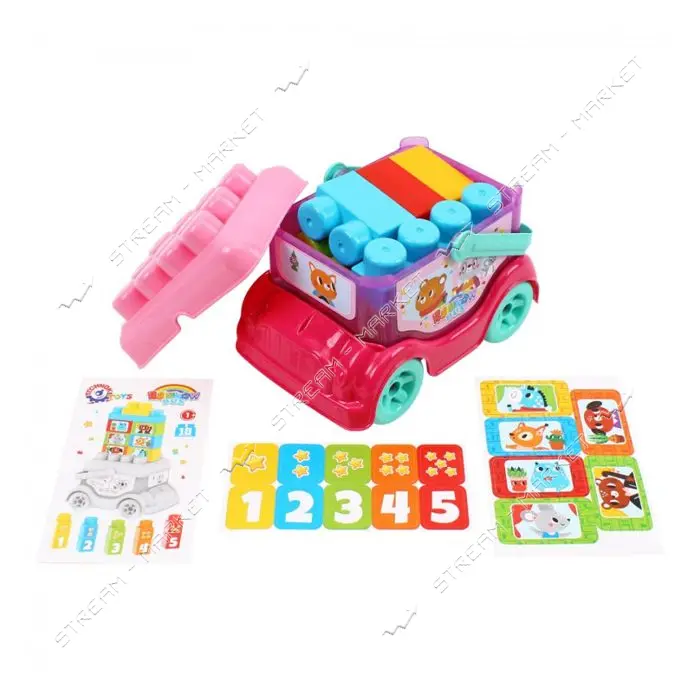 Игрушка Автобус-конструктор ТехноК арт 0396 (19х15.5х12.5см)