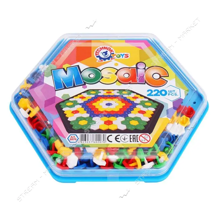 Игрушка ТехноК Мозаика цветной мир арт 2070 (21 x 19 x 3 см)