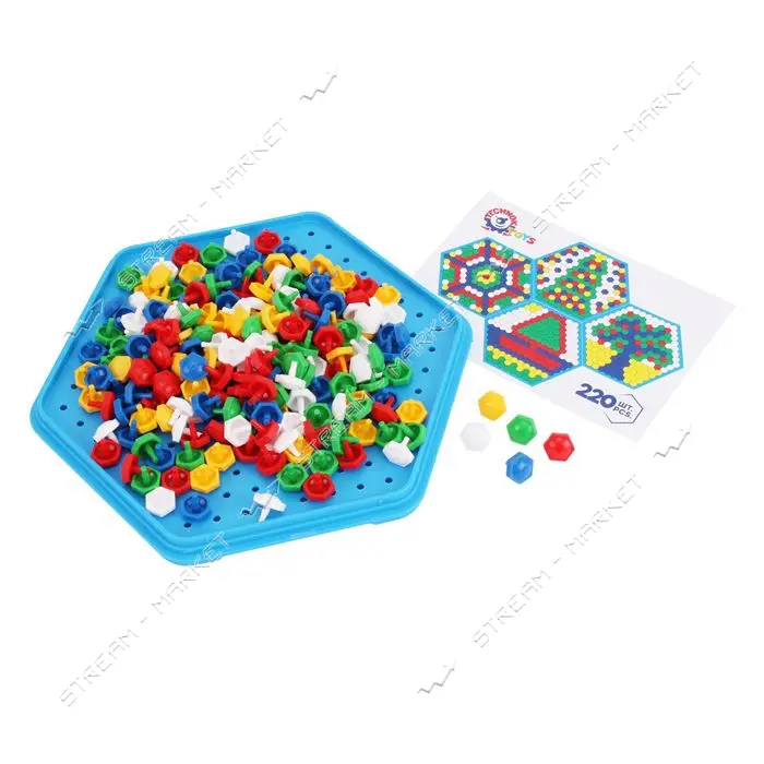 Игрушка ТехноК Мозаика цветной мир арт 2070 (21 x 19 x 3 см)