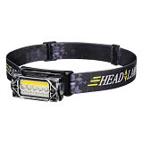 Фонарь налобный YY-19С-5SMD плюс COB белый желтый красный ЗУ Type-C Box Li-Ion аккум магнит         