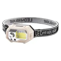 Фонарь налобный SH-S9-XPE плюс COB плюс 3SMD красный ЗУ Type-C Box встроенный аккумулятор           