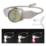 Фонарь налобный G25-XPG плюс 30SMD белый красный желтый синий ЗУ Type-C Box Li-Ion аккумуляторный