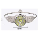 Фонарь налобный G25-XPG плюс 30SMD белый красный желтый синий ЗУ Type-C Box Li-Ion аккумуляторный