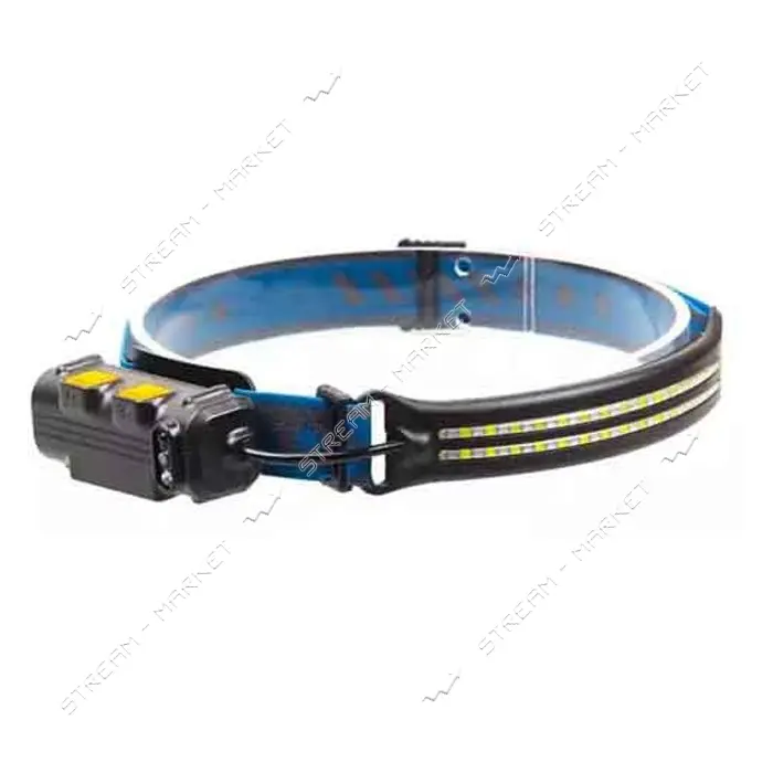 Фонарь налобный BL-W691-2COB белый красный ЗУ Type-C Box Li-Ion аккумуляторный