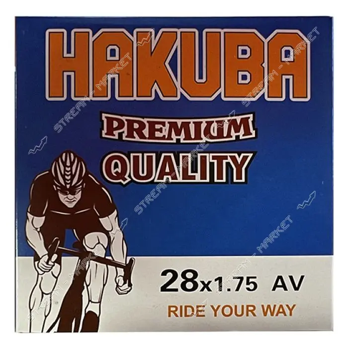 Камера велосипедная 28х1.75 Hakuba AV48мм антипрокол