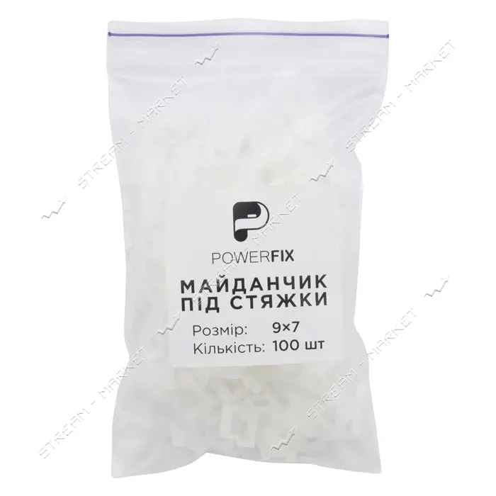 Площадка под винт Powerfix 9x7 d отверстия 4мм 100шт                                                