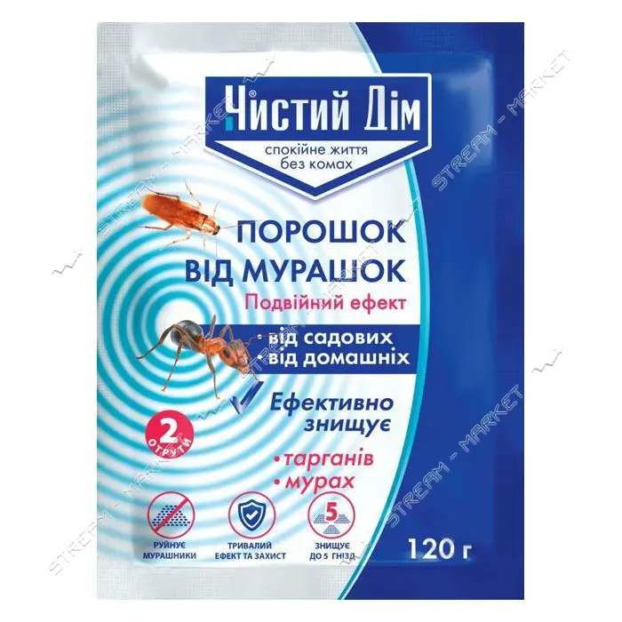 Средство Чистый Дом от муравьев 120г