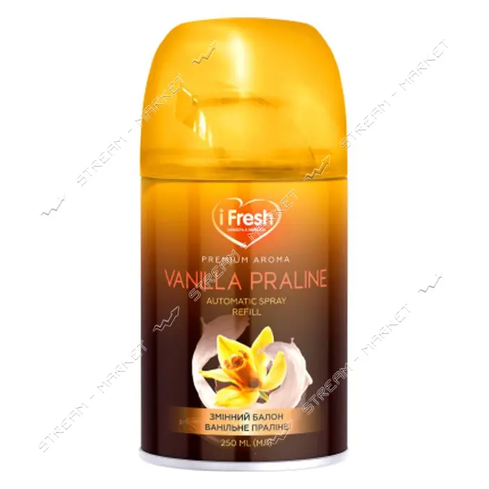 Освежитель воздуха iFRESH Рremium aroma vanilla praline сменный баллон 250мл