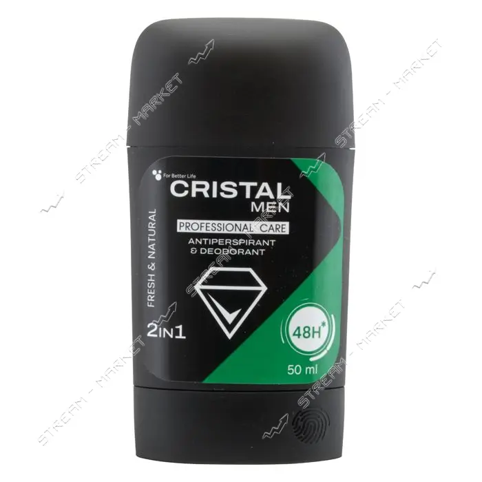 Антиперспирант Cristal для мужчин 2в1 Натуральный 50мл