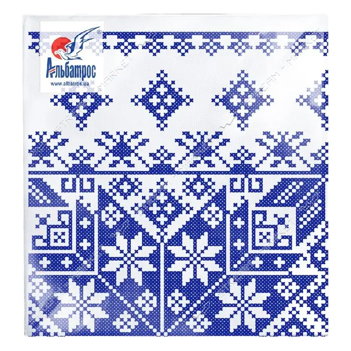 Салфетки столовые Альбатрос двухслойные 25шт 33*33 см  25шт ( в ассортименте)                       