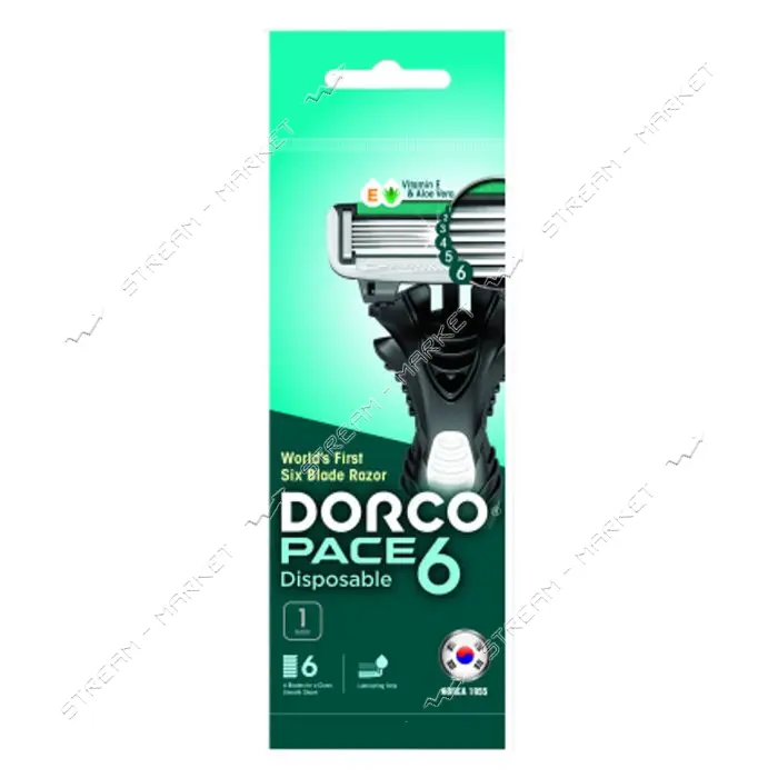 Станки для бритья Dorco PACE6 мужские 6 лезвия 1шт                                                  