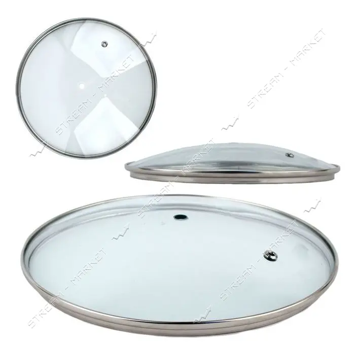 Крышка стеклянная для сковородки d24см