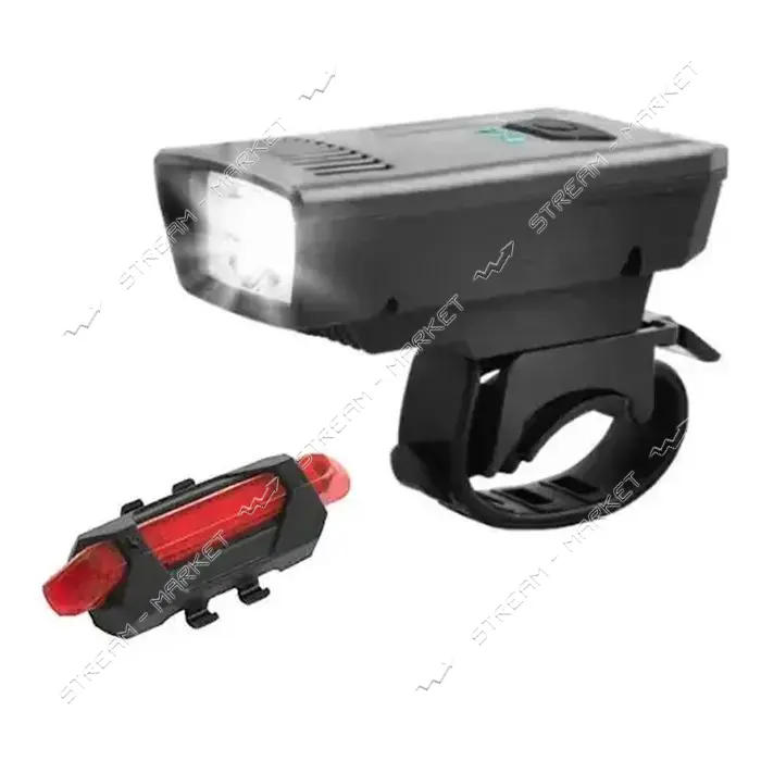 Набор велофара и стоп 1803-1-XPE USB аккумулятор