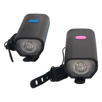 Фара велосипедная с сигналом 7588 аккумулятор ЗУ micro USB                                          