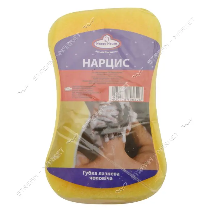 Губка банная Happy house Нарцис 1шт