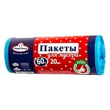 Пакет полиэтиленовый Happy House для мусора 60л рулон 10шт                                          