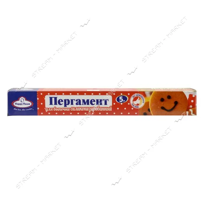 Пергаментная бумага для запекания Happy House 5м                                                    