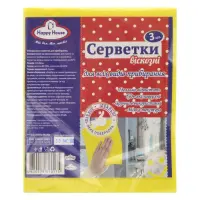 Салфетка Happy House вискозная для уборки 3шт                                                       