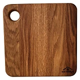 Доска деревянная Eco Tabulas квадратная малая с отверстием 180х180х17