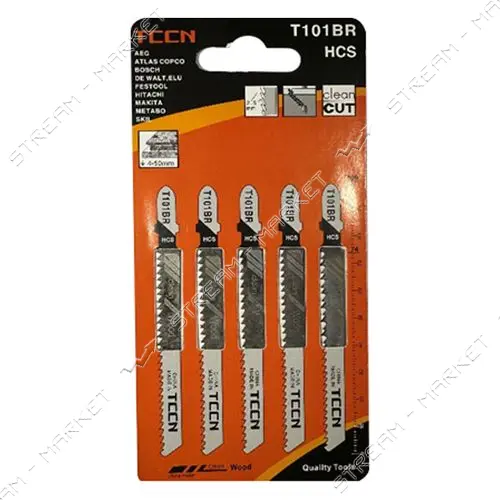 Пилки для электролобзика TCCN 101BR 100мм 5шт                                                       