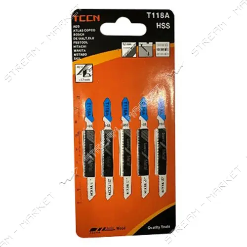 Пилки для электролобзика TCCN 118A 77мм 5шт