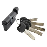 Секрет YU-TL цинк ZN/BR 60 mat black 30/30T ключ/поворот 5 ключей черный матовый