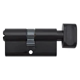 Секрет YU-TL цинк ZN/BR 60 mat black 30/30T ключ/поворот 5 ключей черный матовый