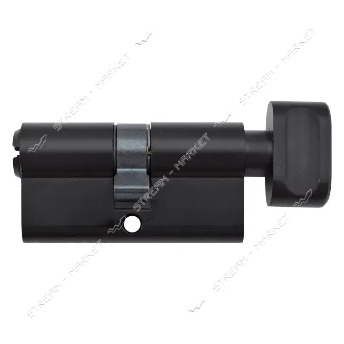 Секрет YU-TL цинк ZN/BR 60 mat black 30/30T ключ/поворот 5 ключей черный матовый