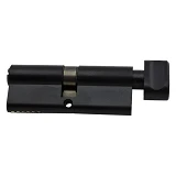 Секрет YU-TL цинк ZN/BR 80 mat black 40/40T ключ/поворот 5 ключей матовый черный