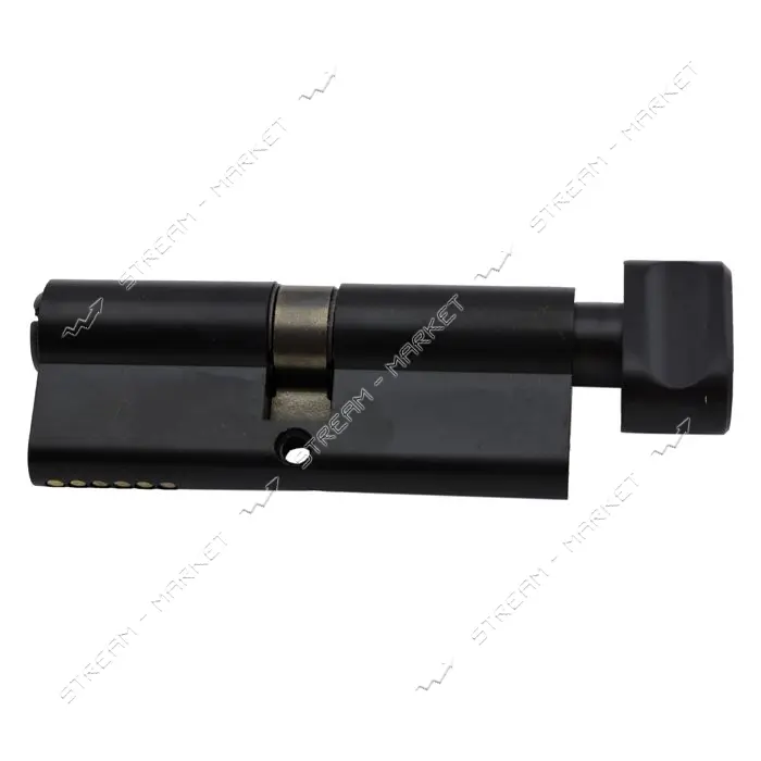 Секрет YU-TL цинк ZN/BR 80 mat black 40/40T ключ/поворот 5 ключей матовый черный
